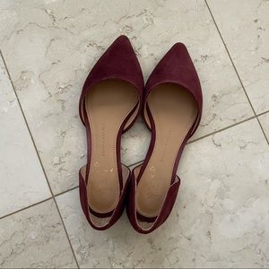 Banana Republic Suede d’Orsay Flats